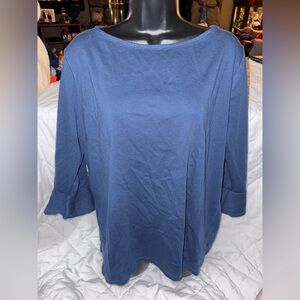 Lauren Ralph Lauren Bell Sleeve Boat Neck Top